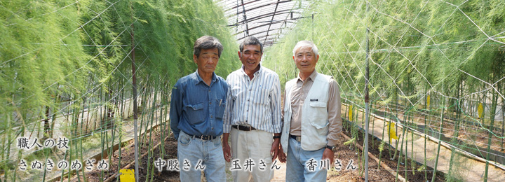 職人の技　さぬきのめざめ　中股さん　玉井さん　香川さん